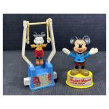 2 Vintage Mickey Mouse Toys