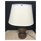 Lamp with plastic base