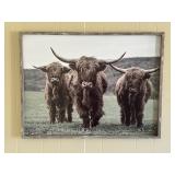 Framed Highland Cow Wall Print