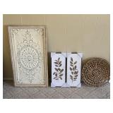 Decorative Wall Accents & Woven Baskets