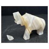 Carved Elephant Figurine  Damaged