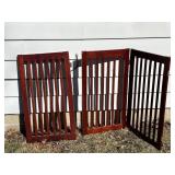2 Wooden Pet Gates