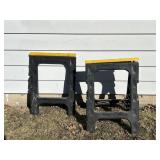 2 Plastic Sawhorses