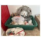 Tote of Christmas Decor
