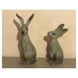 Plaster Easter Rabbit Yard Statues