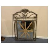 Large Metal Mirror Decoration