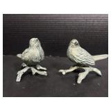 Cast iron bird figurines