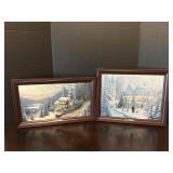 Thomas Kinkade Lighted Framed pictures