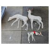 Outdoor Reindeer Decor - Rough