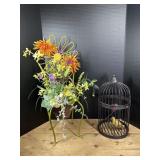Wire chair decor and Bird Cage decor