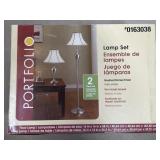 Portfolio 2 piece lamp set