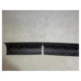 Metal and wood shelves