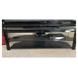 Black 3-Shelf Entertainment Stand