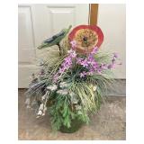 Artificial Plant and glass Decor