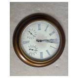 Metal and plastic clock