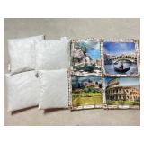 Feather down throw pillows and cases