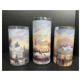 Love, peace, and joy vases