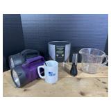 Bank, flashlights and more household items