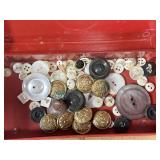 Military buttons and mother of pearl style