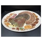 Glass turkey platter