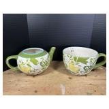 Large Tea Cup and Kettle Planters