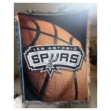 San Antonio Spurs throw blanket
