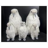 Winter glitter foam penguins decor