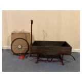 Rustic Wagon Planter Decoration