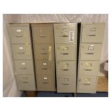 4 Filing Cabinets