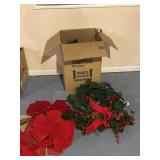 Lighted Christmas Greenery and Decor