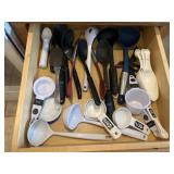Drawer with EKCO measuring cups and more