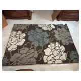 Dalyn Rug Compat Brown Floral Rug