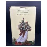 LED Lighted Ice Skate Centerpiece