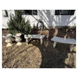 Outdoor Decor, Flower Pots & Decorative Benches