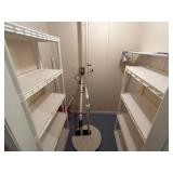 2 White Plastic Shelves