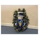 Light Up Snowman Christmas Wreath