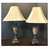 Ornate Table Lamps w/ Shades