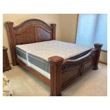 Wynwood King Bed w/ Ornate Wood & Iron