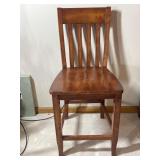 Solid Wood Slat Back Chair