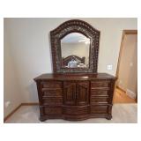 Wynwood Ornate Wood Dresser w/ Mirror