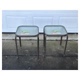 2 Garden Line Stacking Side Tables