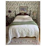 Queen Poster Bed w/ Mattress & Frame