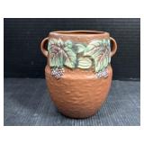 Roseville Black Berry Design Vase