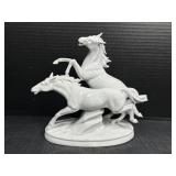 White Ceramic Horse Statue