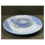 Stoneware chips and Salsa Bowl / Plate