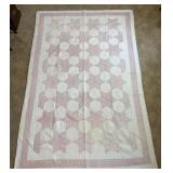 Handmade Pink Quilt Topper