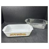 Fire King and Pyrex loaf Pans