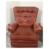 Orange reclining chair