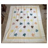 Handmade Leaf Pattern Quilt