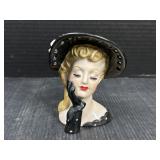 Napco Lady Head Vase